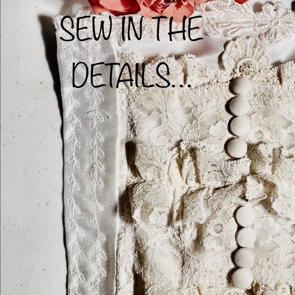 HANDMADE lace Bouquet Wrap Heirloom - Picture 2 of 4